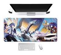 ITBT Honkai Impact 3rd. Tapis de Souris XL 900x400mm Hydrorésistant Anime Mouse Pad Grand Tapis de Souris Gamer avec Base en Caoutchouc Anti-Glissant Surface Texturée pour Ordinateur et PC, P