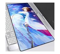 ITBT Kara no Kyoukai Tapis de Souris XL 900x400mm Hydrorésistant Anime Mouse Pad Grand Tapis de Souris Gamer avec Base en Caoutchouc Anti-Glissant Surface Texturée pour Ordinateur et PC, C