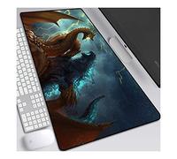 ITBT King of The Monsters 900x400mm Tapis de Souris XXL Multifonction Gaming Mousepad XXL Grand sous Main, Anime Souris 3mm Bureau Anti-Glissant Surface Texturée pour Ordinateur, F