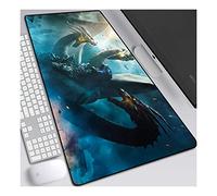 ITBT King of The Monsters Tapis de Souris XL 800x300mm Hydrorésistant Anime Mouse Pad Grand Tapis de Souris Gamer avec Base en Caoutchouc Anti-Glissant Surface Texturée pour Ordinateur et PC, A
