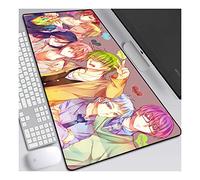 ITBT Kuroko's Basketball Anime Extended XXL Mousepad, Speed Gaming Mouse Mat, 800x300mm Large Anime Mousepad with Ant-Slip Rubber Base, 3mm Stitched Edge, for Computer PC, B