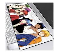 ITBT Kuroko's Basketball Anime Extended XXL Mousepad, Speed Gaming Mouse Mat, 800x300mm Large Anime Mousepad with Ant-Slip Rubber Base, 3mm Stitched Edge, for Computer PC, A