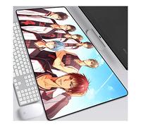 ITBT Kuroko's Basketball Speed Gaming Mouse Pad, XXL Anime Mouse Mat, 800x300mm, Extra Large Mousepad with Ant-Slip Rubber Base, 3mm Stitched Edge, for Computer PC, F