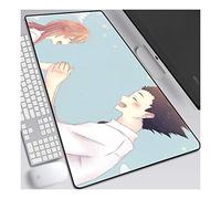 ITBT La Forme de la Voix, B 900x400mm Tapis de Souris XXL Multifonction Gaming Mousepad XXL Grand sous Main, Anime Souris 3mm Bureau Anti-Glissant Surface Texturée pour Ordinateur