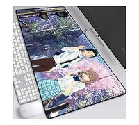 ITBT La Forme de la Voix, F 900x400mm Tapis de Souris XXL Multifonction Gaming Mousepad XXL Grand sous Main, Anime Souris 3mm Bureau Anti-Glissant Surface Texturée pour Ordinateur