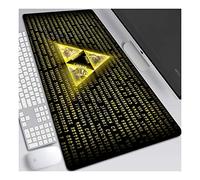 ITBT Legend of Zelda 900x400mm Tapis de Souris XXL Multifonction Gaming Mousepad XXL Grand sous Main, Anime Souris 3mm Bureau Anti-Glissant Surface Texturée pour Ordinateur, F