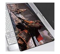 ITBT Les Ombres meurent Deux Fois, B 900x400mm Tapis de Souris XXL Multifonction Gaming Mousepad XXL Grand sous Main, Anime Souris 3mm Bureau Anti-Glissant Surface Texturée pour Ordinateur