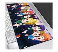 ITBT LoveLive Tapis de Souris Gaming XXL, 900x400mm, Anime Mouse Pad - Surface spéciale améliore la Vitesse et la précision, 3mm Base en Caoutchouc Antidérapant Surface-pour Ordinateur et PC, A