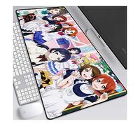 ITBT LoveLive Tapis de Souris XL 900x400mm Hydrorésistant Anime Mouse Pad Grand Tapis de Souris Gamer avec Base en Caoutchouc Anti-Glissant Surface Texturée pour Ordinateur et PC, B