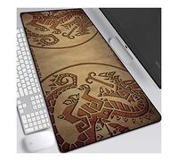ITBT Monster Hunter 900x400mm Tapis de Souris XXL Multifonction Gaming Mousepad XXL Grand sous Main, Anime Souris 3mm Bureau Anti-Glissant Surface Texturée pour Ordinateur, G