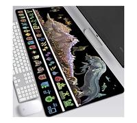 ITBT Monster Hunter Tapis De Souris 800X300Mm Gaming Mousepad, Clavier Étendu, Tapis De Souris Professionnel De Jeu Mousepad avec Base De 3 Mm D'Épaisseur, pour Ordinateurs Portables, Pc, F