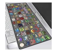 ITBT Monster Hunter Tapis de Souris XL 800x300mm Hydrorésistant Anime Mouse Pad Grand Tapis de Souris Gamer avec Base en Caoutchouc Anti-Glissant Surface Texturée pour Ordinateur et PC, D