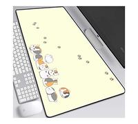 ITBT Natsume Yuujinchou Tapis de Souris XL 700x300mm Hydrorésistant Anime Mouse Pad Grand Tapis de Souris Gamer avec Base en Caoutchouc Anti-Glissant Surface Texturée pour Ordinateur et PC,D