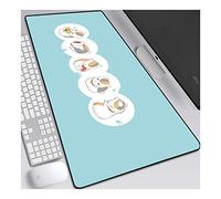 ITBT Natsume Yuujinchou Tapis de Souris XL 900x400mm Hydrorésistant Anime Mouse Pad Grand Tapis de Souris Gamer avec Base en Caoutchouc Anti-Glissant Surface Texturée pour Ordinateur et PC, C