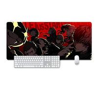 ITBT Persona 5 Tapis de Souris XXL 900x400mm Hydrorésistant Anime Mouse Pad Grand Tapis de Souris Gamer avec Base en Caoutchouc Anti-Glissant Surface Texturée pour Ordinateur et PC, A, A