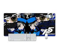 ITBT Persona 5 Tapis de Souris XXL 900x400mm Hydrorésistant Anime Mouse Pad Grand Tapis de Souris Gamer avec Base en Caoutchouc Anti-Glissant Surface Texturée pour Ordinateur et PC, L