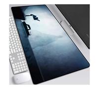 ITBT Poisson Rouge sur la Falaise, B 900x400mm Tapis de Souris XXL Multifonction Gaming Mousepad XXL Grand sous Main, Anime Souris 3mm Bureau Anti-Glissant Surface Texturée pour Ordinateur