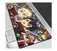 ITBT Séraphin de la Fin, D Tapis de Souris XL 900x400mm Hydrorésistant Anime Mouse Pad Grand Tapis de Souris Gamer avec Base en Caoutchouc Anti-Glissant Surface Texturée pour Ordinateur et PC
