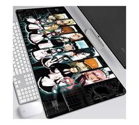 ITBT Steins Gate Tapis De Souris 700X300Mm, Clavier Étendu Tapis De Souris Professionnel De Jeu Mousepad avec Base De 3 Mm D'Épaisseur, pour Ordinateurs Portables, Pc,E