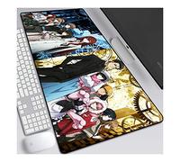 ITBT Steins Gate Tapis de Souris XL 700x300mm Hydrorésistant Anime Mouse Pad Grand Tapis de Souris Gamer avec Base en Caoutchouc Anti-Glissant Surface Texturée pour Ordinateur et PC,H