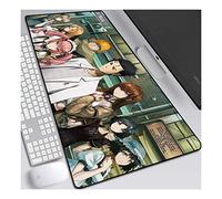 ITBT Steins Gate Tapis de Souris XL 800x300mm Hydrorésistant Anime Mouse Pad Grand Tapis de Souris Gamer avec Base en Caoutchouc Anti-Glissant Surface Texturée pour Ordinateur et PC, D