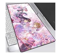 ITBT Tapis de Souris Anime Cardcaptor Sakura 800x300mm, Tapis de Souris Clavier, Grand Tapis de Souris de Jeu Professionnel XXL Grand avec Base en Caoutchouc de 3mm d'épaisseur, pour Ordinateur PC, H