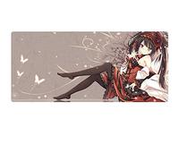 ITBT Tapis de Souris Date a Live 900x400mm Tapis de Souris XXL Multifonction Gaming Mousepad XXL Grand sous Main, Anime Souris 3mm Bureau Anti-Glissant Surface Texturée pour Ordinateur, I