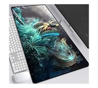 ITBT Tapis de Souris de Jeu Monster Hunter Speed, Tapis de Souris XXL Anime, 800x300 mm, Tapis de Souris Extra Large avec Base en Caoutchouc antidérapante, Bords Cousus de 3mm, pour Ordinateur PC, J