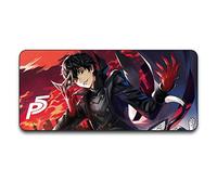 ITBT Tapis de Souris Persona 5 900x400mm Tapis de Souris XXL Multifonction Gaming Mousepad XXL Grand sous Main, Anime Souris 3mm Bureau Anti-Glissant Surface Texturée pour Ordinateur, E