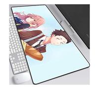 ITBT The Shape of Voice 700x300mm Tapis de Souris XL Multifonction Gaming Mousepad XL Grand sous Main, Anime Souris 3mm Bureau Anti-Glissant Surface Texturée pour Ordinateur,B