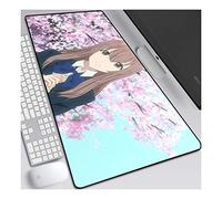 ITBT The Shape of Voice 800x300mm Anime Mouse Pad, Keyboard Mouse Mats, Extended XXL Large Professional Gaming Mouse Mat with 3mm-Thick Rubber Base, for Computer PC,G