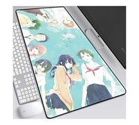ITBT The Shape of Voice Anime Extended XXL Mousepad,Speed Gaming Mouse Mat,800x300mm Large Anime Mousepad with Non-Slip Rubber Base,3mm Stitched Edges,for Computer PC,E