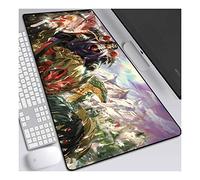 ITBT Undead Overlord Anime Extended XXL Mousepad, Speed Gaming Mouse Mat, 800x300mm Large Anime Mousepad with Ant-Slip Rubber Base, 3mm Stitched Edge, for Computer PC, D