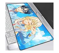 ITBT Your Lie in April 700x300mm Tapis de Souris XL Multifonction Gaming Mousepad XL Grand sous Main, Anime Souris 3mm Bureau Anti-Glissant Surface Texturée pour Ordinateur,D