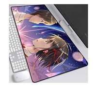 ITBT YourName 700x300mm Tapis de Souris XL Multifonction Gaming Mousepad XL Grand sous Main, Anime Souris 3mm Bureau Anti-Glissant Surface Texturée pour Ordinateur,H