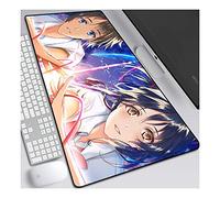 ITBT YourName 800x300mm Anime Mouse Pad, Tapis de Souris pour Clavier, Tapis de Souris de Jeu Professionnel Grand XXL étendu avec Base en Caoutchouc de 3mm d'épaisseur, pour Ordinateur PC, D