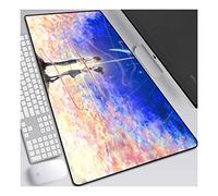 ITBT YourName Tapis de Souris XL 800x300mm Hydrorésistant Anime Mouse Pad Grand Tapis de Souris Gamer avec Base en Caoutchouc Anti-Glissant Surface Texturée pour Ordinateur et PC, E