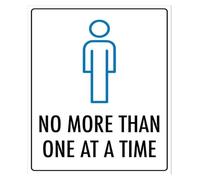 ITCLEYMDZV Single User Only No Groups Sign Funny Metal Decor 12x8 Inch | Adds a touch of humor while preventing overcrowding in tight spaces
