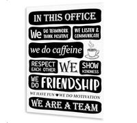 ITCLEYMDZV Teamwork Office Wall Decor - We Are A Team Inspirational Artwork, Motivational Canvas Print for Collaborative Workplace, Conference Room & Home Office (Framed,16x24inch(40x60cm))