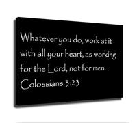 ITCLEYMDZV Uplifting Quote Do All Things with Passion Poster Modern Minimalist Wall-Art Canvas Print for Farmhouse Living Room Kitchen(Framed,12x18inch(30x45cm))