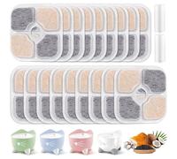 ITClosud 18 PCS Filtre Fontaine Eau Chat avec 2 Tuyaux, Avec SystèMe de Triple Filtration Pour La Fontaine à Boire Pixi, Filtres de Remplacement au Charbon Actif en RéSine (18)