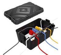 ITClosud Boîte à Câbles Étanche, Boite Etanche Electrique Exterieur, Protéger les Câbles D'extension, Les Bâtis de Prises, les Prises Extérieures, Minuterie 32 x 21 x 13 cm, Noir