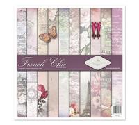 ITD Collection - Emballage Scrapbooking 12 x 12 Pouces, Papier Décor, Carton - 310 x 320 mm (SLS-002 - French Chic) - HS Code 48025890
