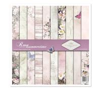 ITD Collection - Emballage Scrapbooking 12 x 12 Pouces, Papier Décor Carton - 310 x 320 mm (SLS-007 - Rosy Summertime) - HS Code 48025890