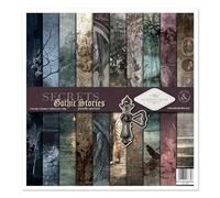 ITD Collection - Emballage Scrapbooking 12 x 12 pouces, Papier Scrapbooking, Papier Décor, Papier Carton - 310 x 320 mm (SLS-039 - Secrets Gothic Stories)- HS code 48025890