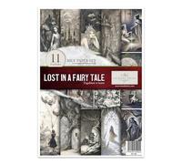 ITD Collection - Feuille de riz craft - Papier Décopatch en feuilles - Decoupage Rice Paper - A4 29,7 x 21 - Lost in a Fairy Tale - RP-080