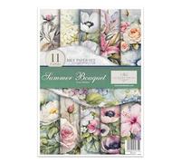 ITD Collection - Feuille de riz craft - Papier Décopatch en feuilles - Decoupage Rice Paper - A4 29,7 x 21 - Summer Bouquet - RP-074