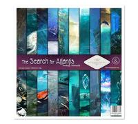 ITD Collection - Papier de Scrapbooking The Search for Atlantis 30,5 x 30,5 cm pour Découpage et Fabrication de Cartes - 310 x 320 mm