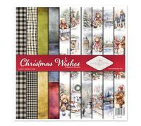 ITD Collection - Papier Scrapbooking - Ensemble complet pour loisirs manuels - Feuilles Décoratif pour Loisirs Créatifs Collage DIY Albums Photos 10 feuilles + 1 - Christmas Wishes - SLS086