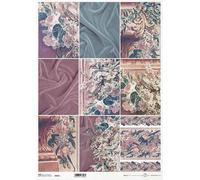 ITD papier de riz découpage papier de bricolage A3 tissu, bouquet de fleurs R959L